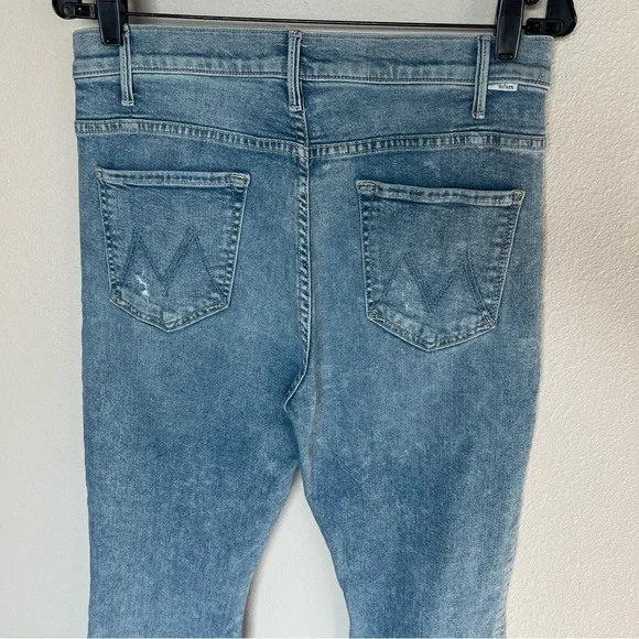 MOTHER The Hustler Ankle Chew Jeans Denim Drinking By the Pool Women’s 32 - Picture 8 of 14